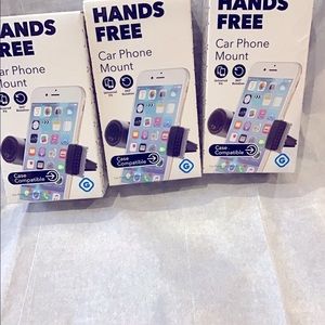 Hands free car phone mount